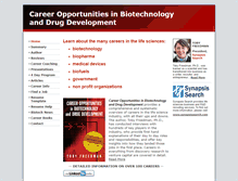 Tablet Screenshot of careersbiotech.com
